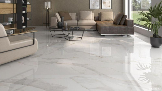 Интерьер с Керамогранит Pamesa Torano M Dorado Compacglass Rect. 017.869.0103.10106 60x120