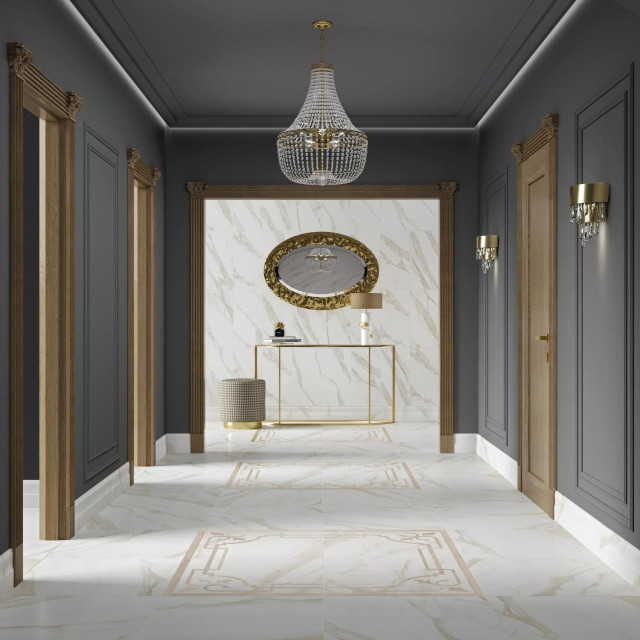 Интерьер с Бордюр Kerama Marazzi Карелли Обрезной SPA042R 30x2.5