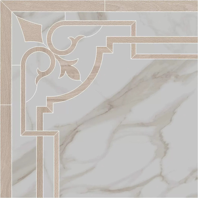 Интерьер с Бордюр Kerama Marazzi Карелли Обрезной SPA042R 30x2.5