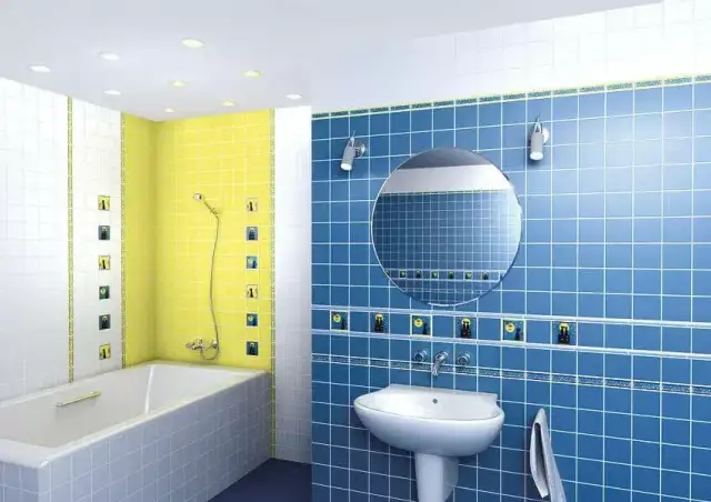 Интерьер с Керамогранит Kerama Marazzi Конфетти Белый Блестящий Полотно из 12 Частей 1146H 29.8x39.8
