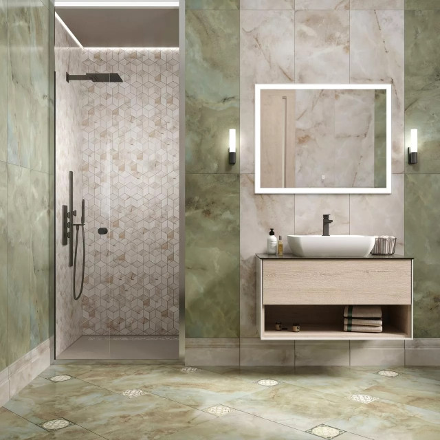 Интерьер с Декор Kerama Marazzi Джардини Мозаика T017/14025 37.5x45