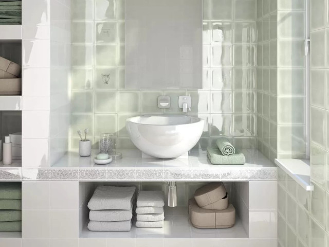 Интерьер с Плитка Kerama Marazzi Авеллино Серый 17007 15x15