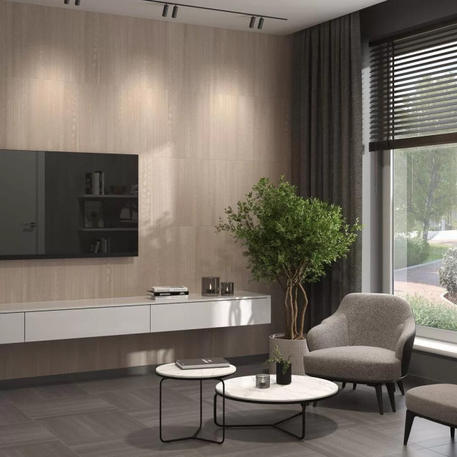 Интерьер с Керамогранит Kerama Marazzi Про Дабл Светлый Обрезной DD601200R 60x60