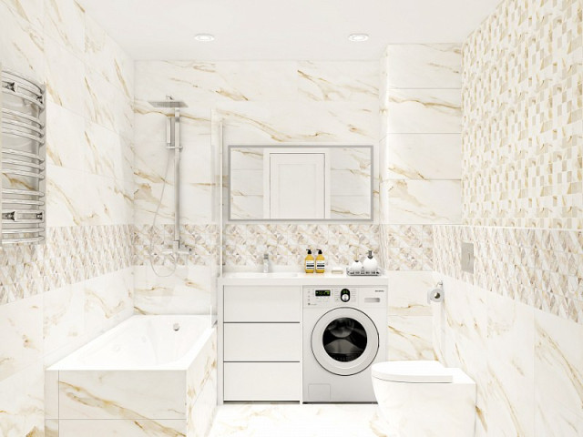 Интерьер с Плитка Azori Calacatta Royal 507911201 31.5x63