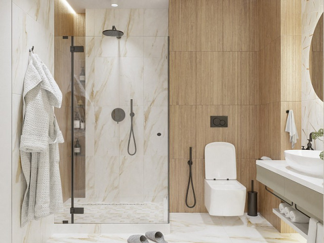 Интерьер с Плитка Azori Calacatta Royal 507911201 31.5x63