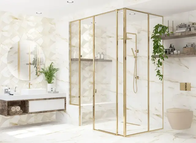 Интерьер с Плитка Azori Calacatta Royal 507911201 31.5x63