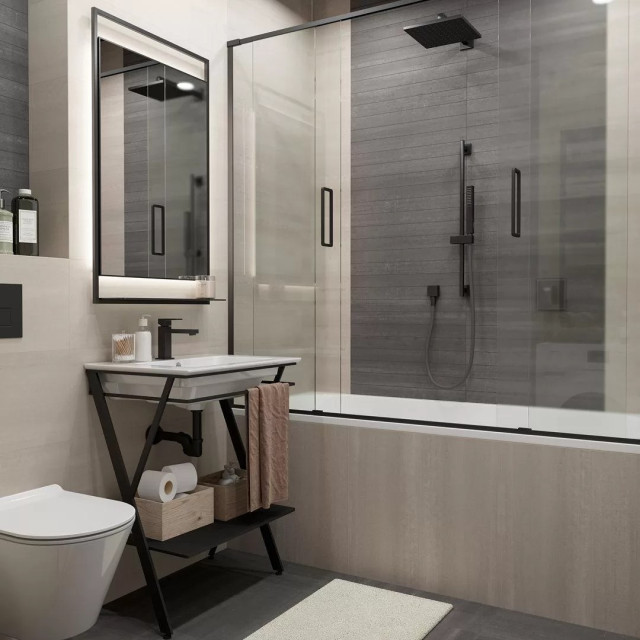 Интерьер с Керамогранит Kerama Marazzi Про Дабл Светлый Обрезной DD601200R 60x60