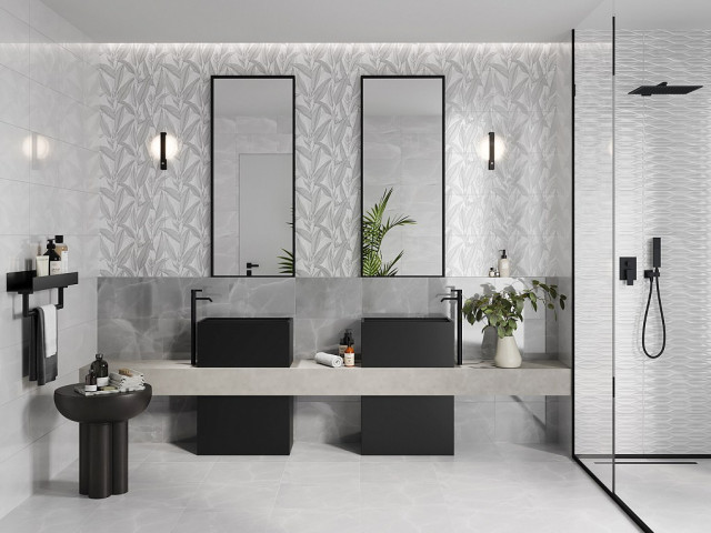 Интерьер с Плитка Gracia Ceramica Эдем Белый Верх 01 010100001549 25x40