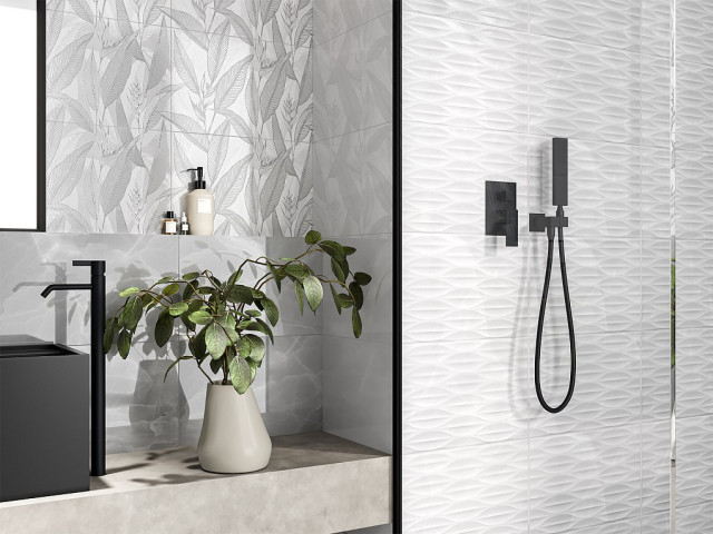 Интерьер с Плитка Gracia Ceramica Эдем Белый Верх 01 010100001549 25x40