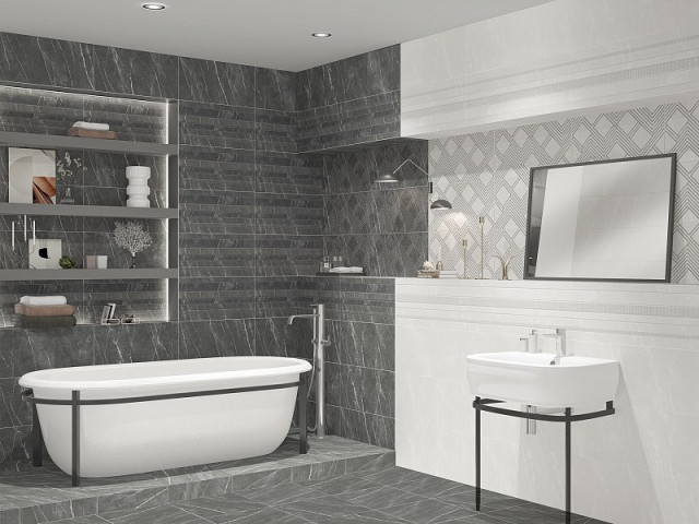 Интерьер с Керамогранит R  HYGGE MOCCA XX 60x60