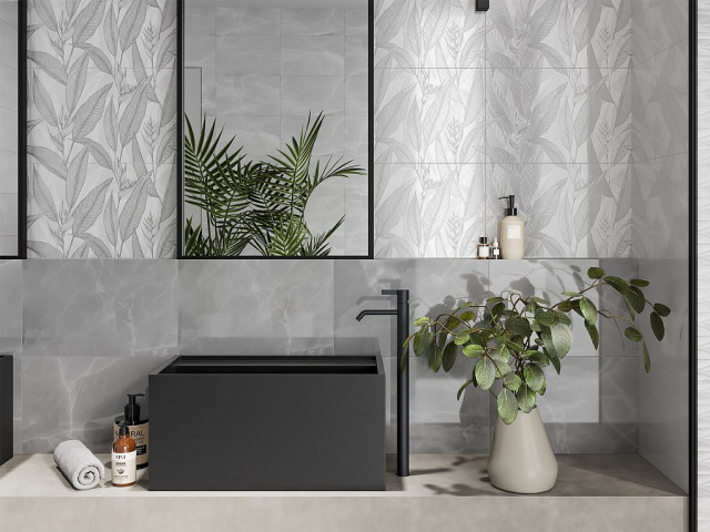 Интерьер с Плитка Gracia Ceramica Эдем Белый Верх 01 010100001549 25x40