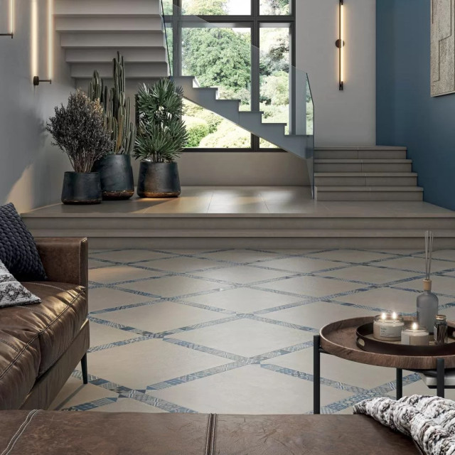 Интерьер с Бордюр Kerama Marazzi Онда 2 Обрезной OS/B245/SG606220R 60x7.2