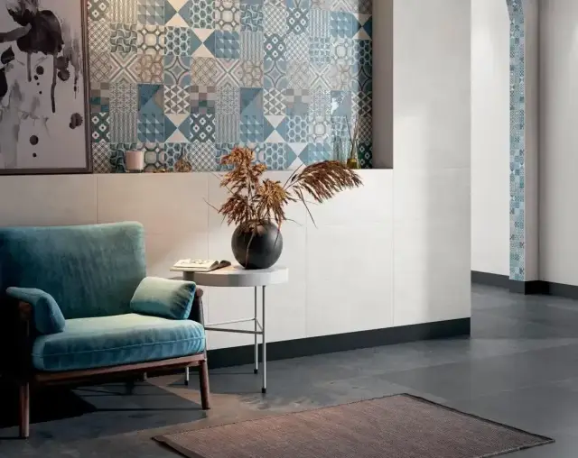 Интерьер с Бордюр Kerama Marazzi Онда 2 Обрезной OS/B245/SG606220R 60x7.2