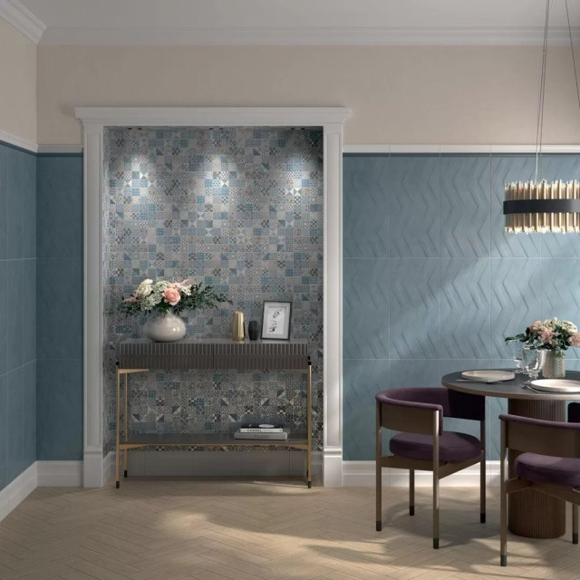 Интерьер с Бордюр Kerama Marazzi Онда 2 Обрезной OS/B245/SG606220R 60x7.2