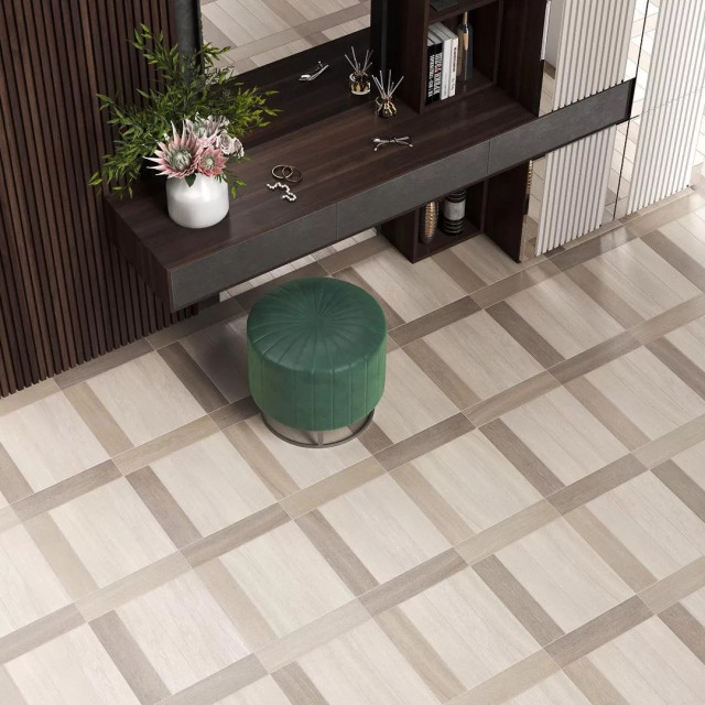 Интерьер с Керамогранит Kerama Marazzi Вяз Беж Тёмный SG400600N 9.9x40.2