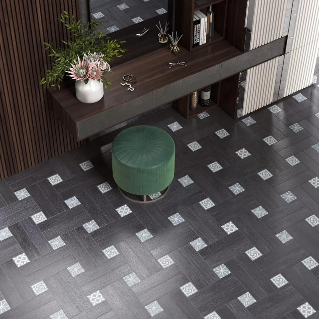 Интерьер с Керамогранит Kerama Marazzi Вяз Беж Тёмный SG400600N 9.9x40.2