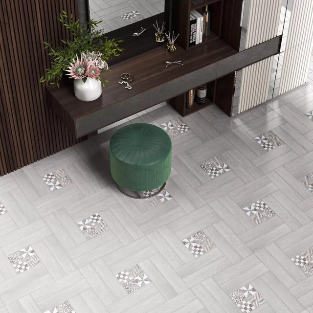 Интерьер с Керамогранит Kerama Marazzi Вяз Беж Тёмный SG400600N 9.9x40.2