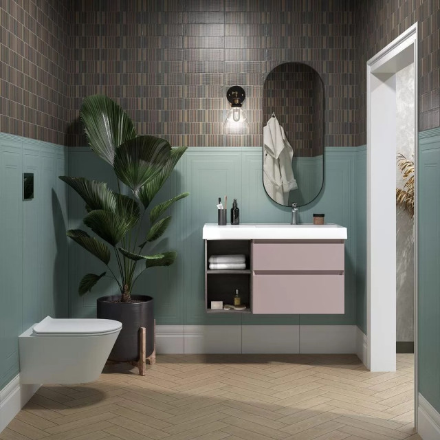 Интерьер с Керамогранит Kerama Marazzi Листоне Бежевый SG402100N 9.9x40.2