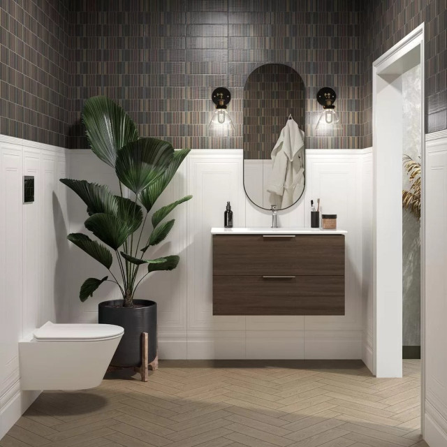 Интерьер с Керамогранит Kerama Marazzi Листоне Бежевый SG402100N 9.9x40.2