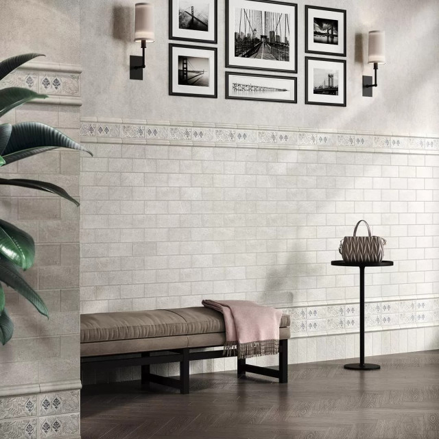 Интерьер с Керамогранит Kerama Marazzi Листоне Бежевый SG402100N 9.9x40.2