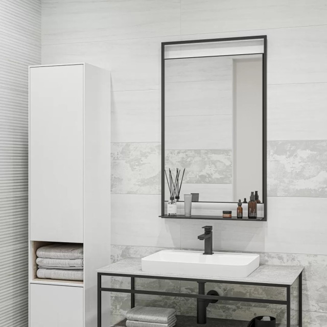 Интерьер с Керамогранит Kerama Marazzi Белем Серый Светлый Натуральный Обрезной SG647320R 60x60