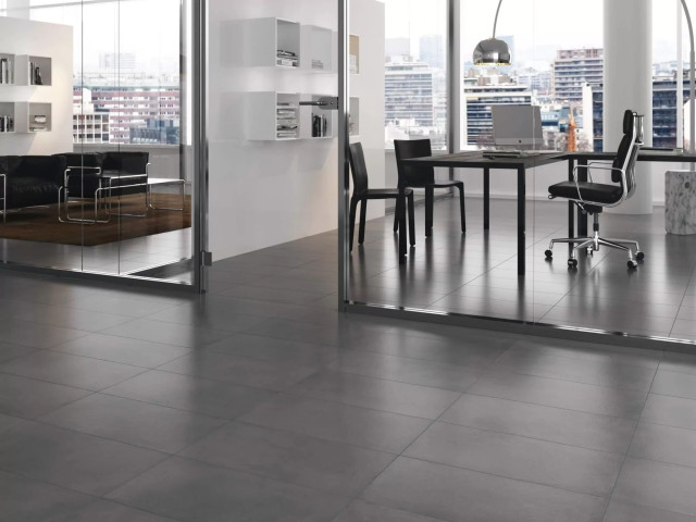Интерьер с Керамогранит Kerama Marazzi Мирабо Серый Темный Матовый Обрезной KM6012G0721R 60x119.5
