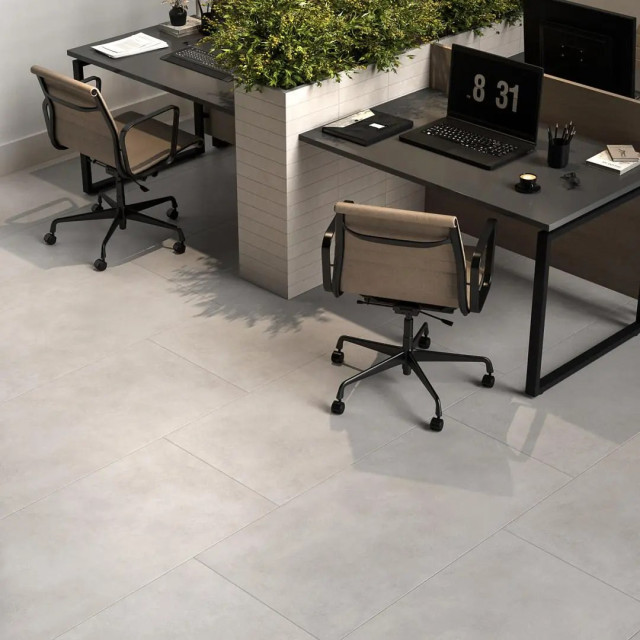 Интерьер с Керамогранит Kerama Marazzi Мирабо Серый Темный Матовый Обрезной KM6012G0721R 60x119.5