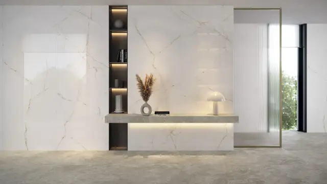 Интерьер с Керамогранит Peronda Dual White NT C/R 38712 60x120