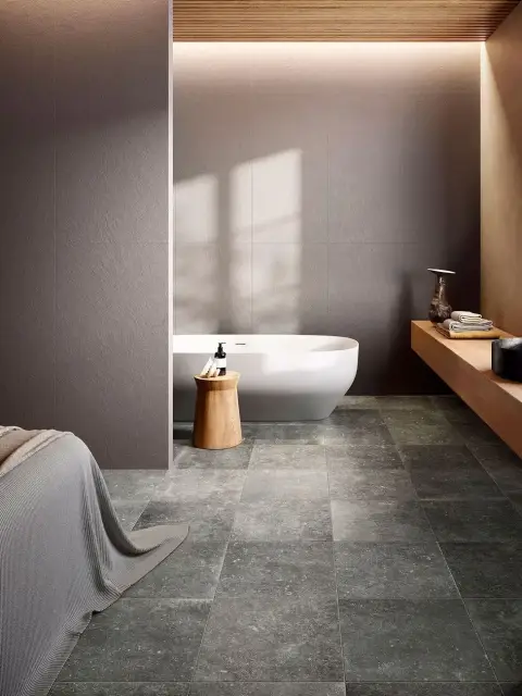 Интерьер с Керамогранит CIR Di Pietra Runi Avorio 10759871 40x60.8