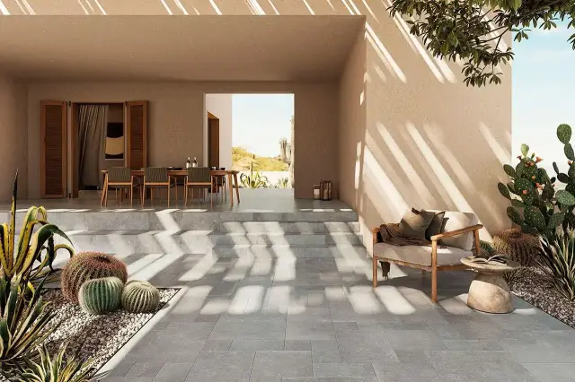 Интерьер с Керамогранит CIR Di Pietra Runi Avorio 10759871 40x60.8