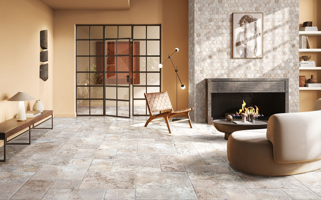Интерьер с Керамогранит CIR Heritage Ivory 1080531 40x40