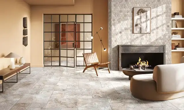 Интерьер с Керамогранит CIR Heritage Ivory 1080531 40x40