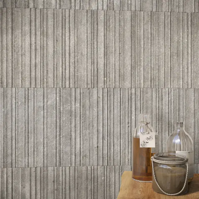 Интерьер с Керамогранит Sichenia Beige Ribbed 192812 30x90