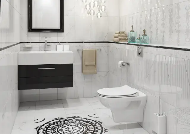 Интерьер с Керамогранит Cersanit Oriental Серый A16004 42x42