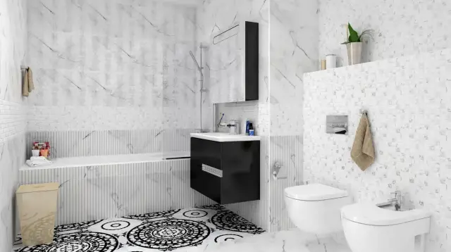 Интерьер с Керамогранит Cersanit Oriental Серый A16004 42x42