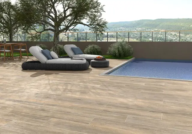 Интерьер с Керамогранит Pamesa AT.Viggo Nogal 017.241.0034.08972 20x120