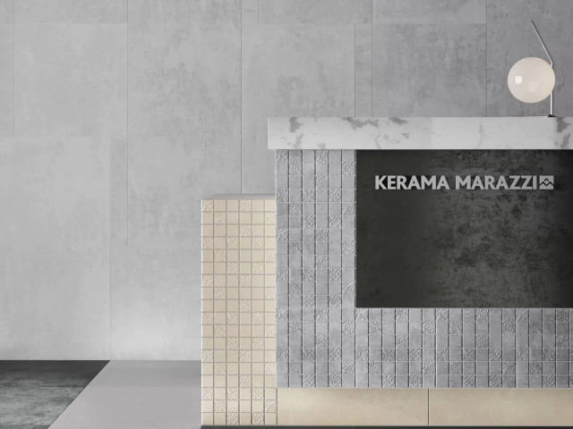 Интерьер с Керамогранит Kerama Marazzi Про Фьюче Бежевый Светлый Обрезной DD593220R 60x119.5