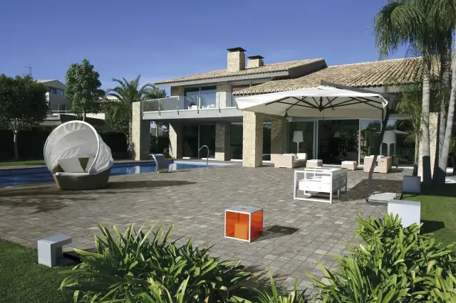 Интерьер с Керамогранит Antica Ceramica Rubiera Ultra Aspen Antracite 20mm DR04153 60x60