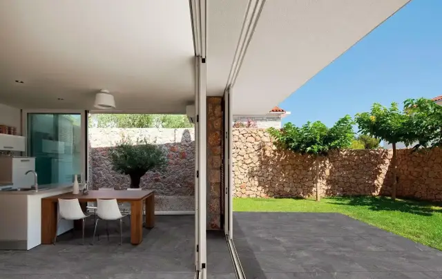Интерьер с Керамогранит Antica Ceramica Rubiera Ultra Aspen Antracite 20mm DR04153 60x60
