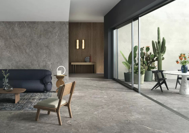 Интерьер с Керамогранит Lea Ceramiche Anthology Slimtech 01 White Natural RT 6mm LS6AL10 120x278