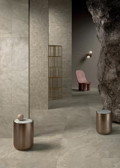 Интерьер с Керамогранит Lea Ceramiche Anthology Slimtech 01 White Natural RT 6mm LS6AL10 120x278