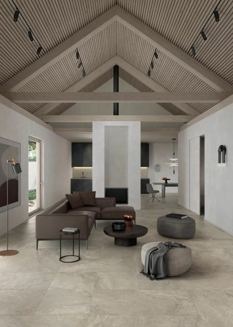 Интерьер с Керамогранит Lea Ceramiche Anthology Slimtech 01 White Natural RT 6mm LS6AL10 120x278