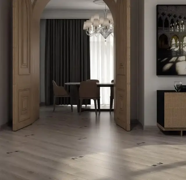 Интерьер с Керамогранит Kerama Marazzi Арсенале Бежевый Обрезной SG515720R 20x119.5