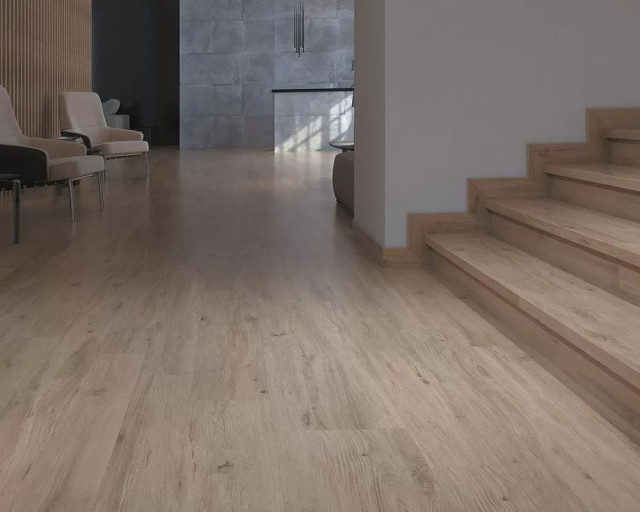 Интерьер с Ступень Kerama Marazzi Сальветти Капучино Светлый Клееная SG506520R/GCF 33x119.5