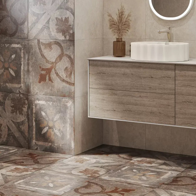 Интерьер с Керамогранит Kerama Marazzi Геркуланум Серый Светлый SG455620N 50.2x50.2