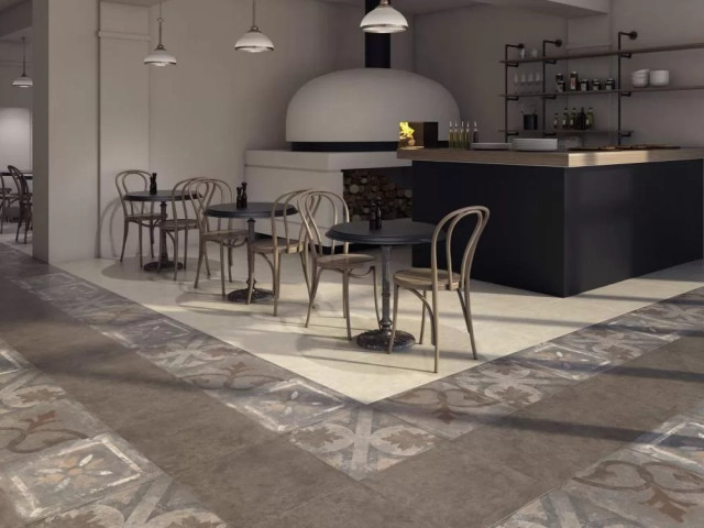 Интерьер с Керамогранит Kerama Marazzi Геркуланум Серый Светлый SG455620N 50.2x50.2