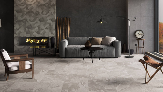 Интерьер с Керамогранит Estima Terra TE00 White Непол. Рект. 72939 (38923) 60x120