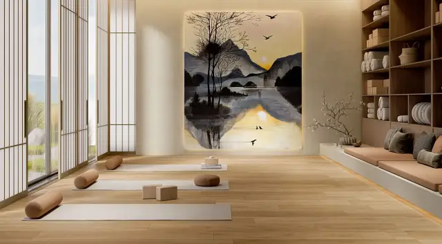 Интерьер с Керамогранит Rondine Oku Contemporary Natural 8.5мм J94089 24x150