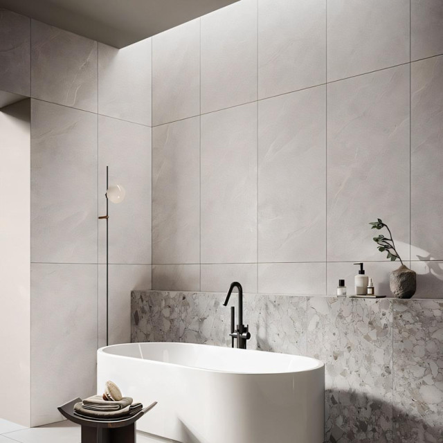 Интерьер с Керамогранит Vitra CloudOnyx Белый Сатинированная 60x120
