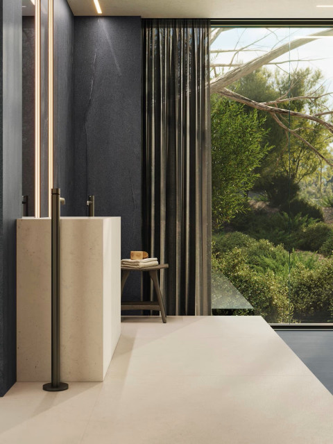 Интерьер с Керамогранит Porcelanosa Aged Clay Nat.PV6 (A) 100331050 120x120